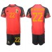 Belgien Charles De Ketelaere #22 Barnkläder Hemma matchtröja till baby VM 2022 Kortärmad (+ Korta byxor) Billigt